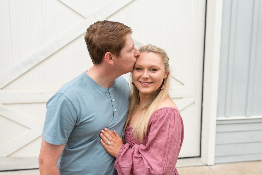 engagement photos at Frisco Heritage Museum with Wisp + Willow Photography Co. 