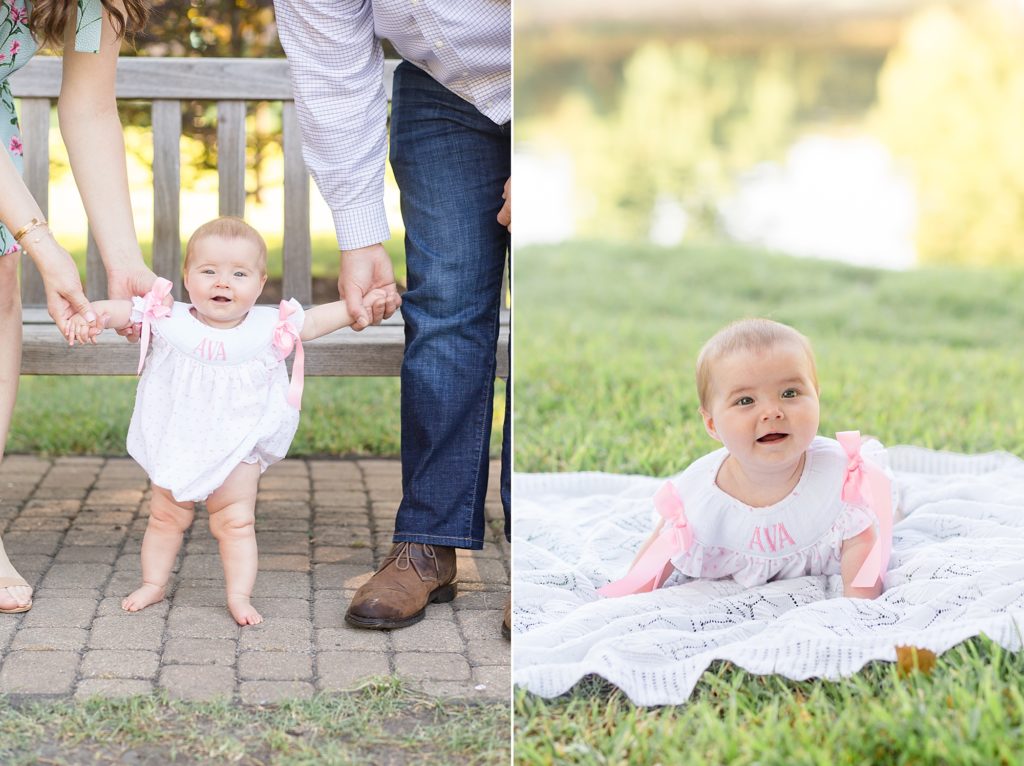 family portrait session at Lakeside Park with Wisp + Willow Photography Co. 