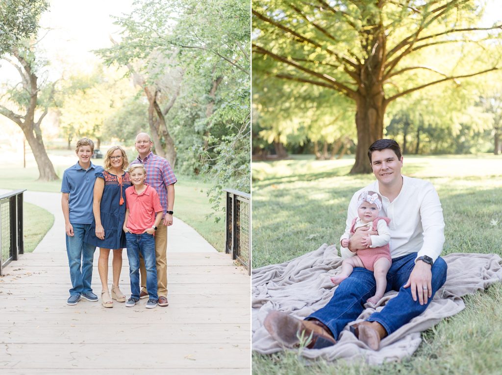 Family portraits in the fall at Finch Park with McKinney photographer Wisp + Willow Photography Co. 