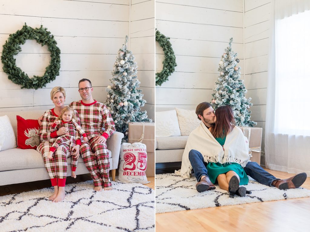 Christmas session with McKinney mini sessions photographer Wisp + Willow Photography Co. 