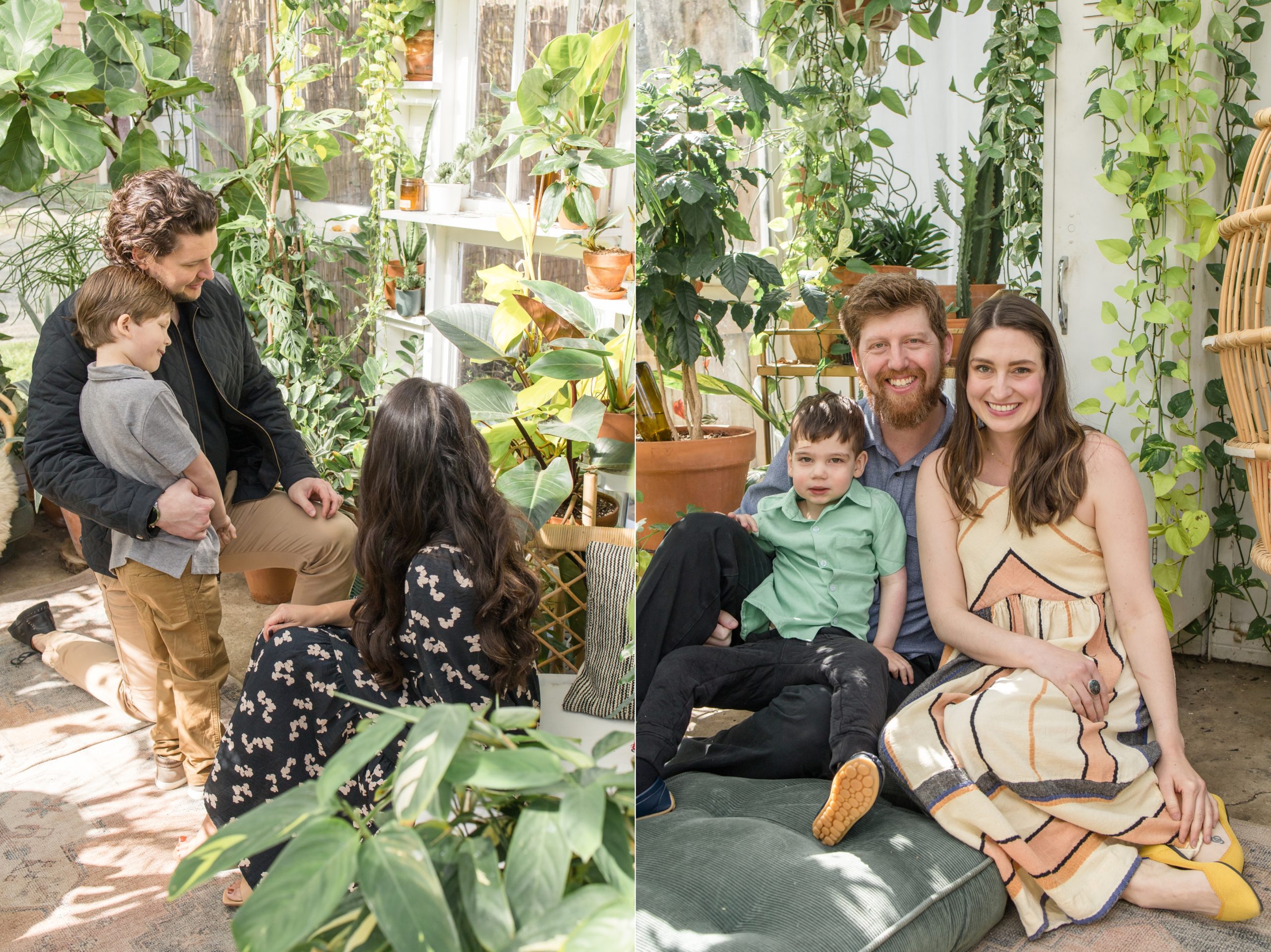 Family photography team hosts mini sessions at East Nash Greenhouse in Nashville, Tennessee. Click to see more from these stunning mini sessions on the Wisp + Willow Photography Co. blog now! 