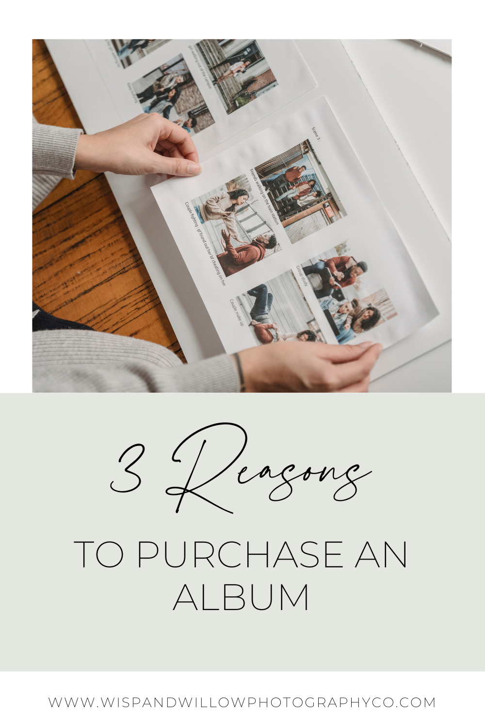 Make sure to read the blog for 3 Reasons to Purchase An Album | Family Photography Team | Wisp + Willow Photography Co.