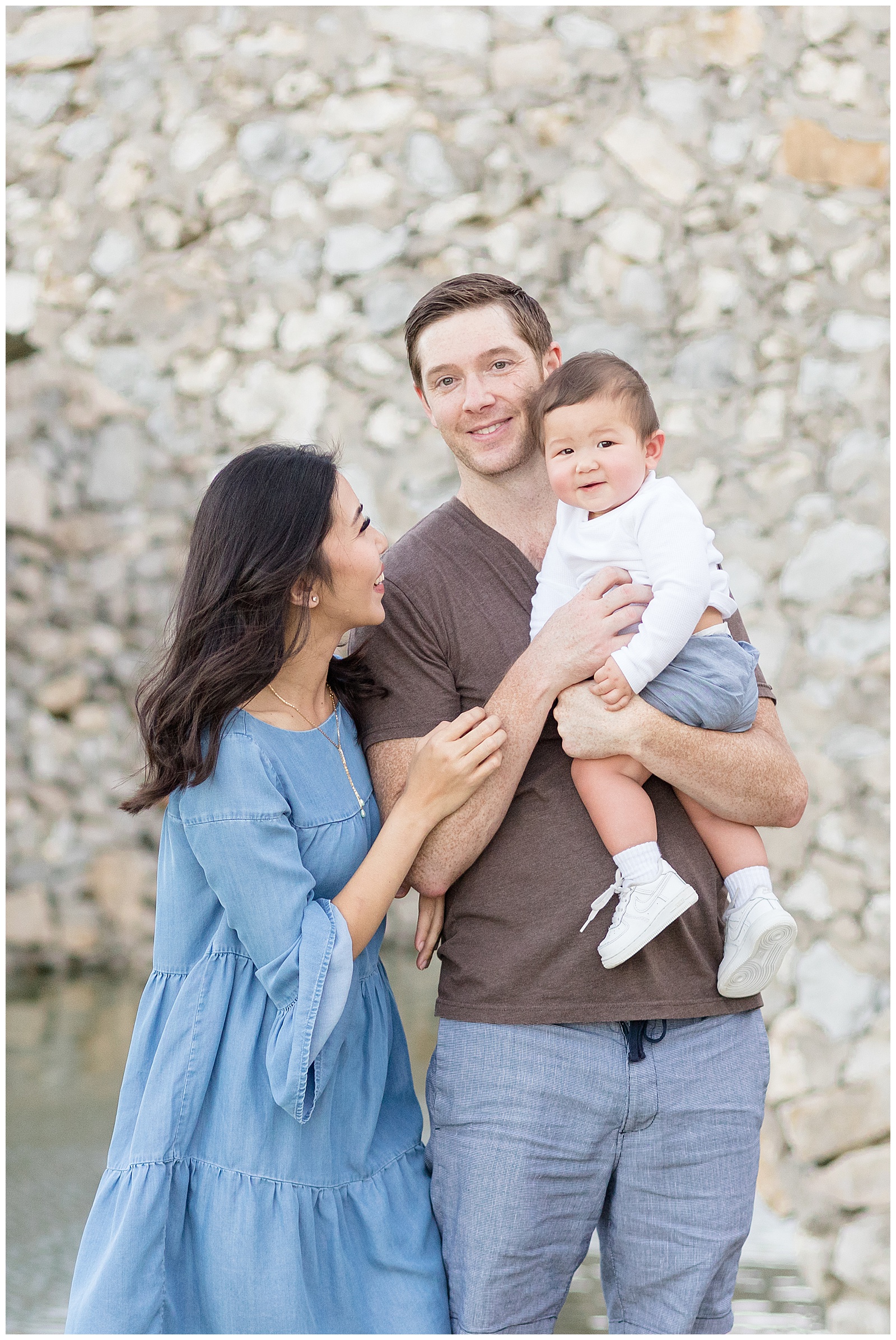 McKinney, TX family photographer at Adriatica Village for a fall family photography sesson.
