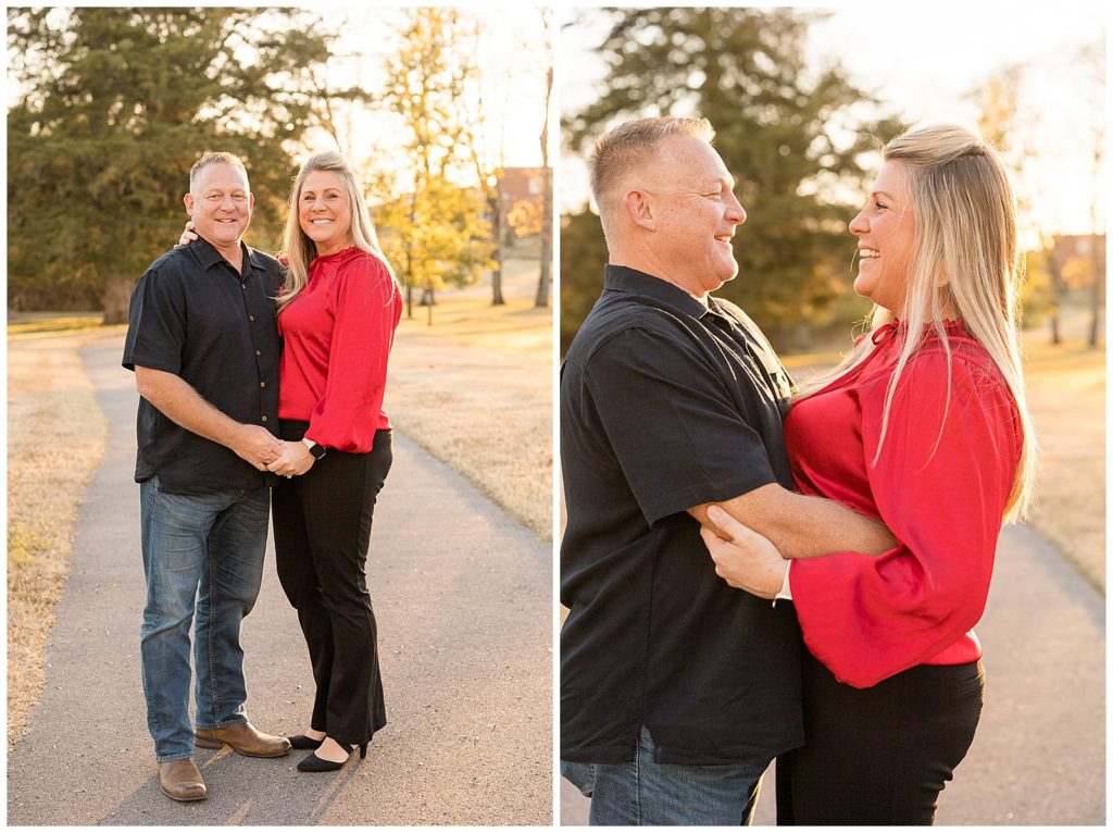 Couple shares a moment during family photography session at Clover Bottom Mansion with Wisp + Willow Photography Co.