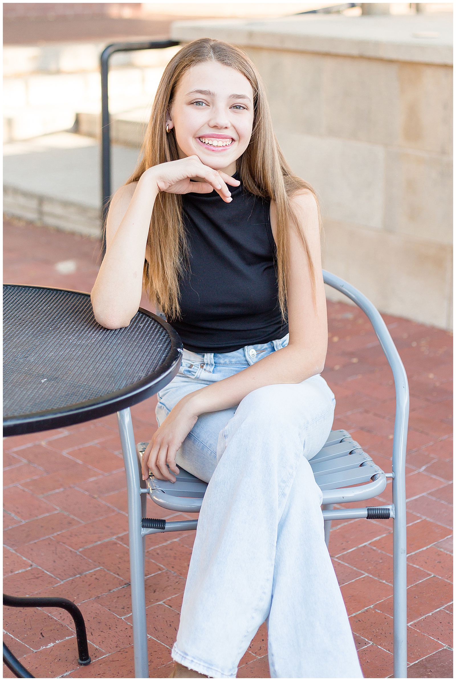 Plano Senior Photographer captures portraits in Downtown, TX