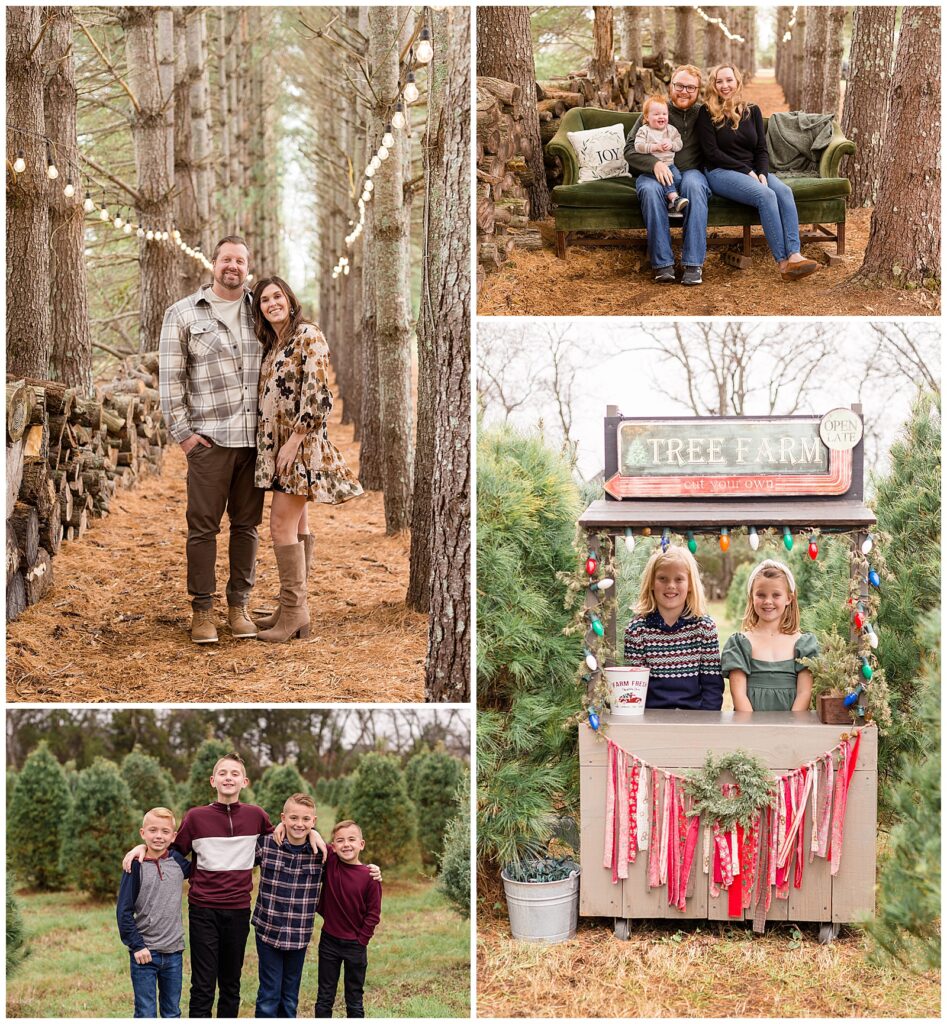 Country Cove Tree Farm in Tennessee provides the perfect tree farm and rustic feel for Christmas Mini Sessions!  Be sure to sign up for the Wisp + Willow Photography Co. email to hear more about Christmas mini sessions coming soon!