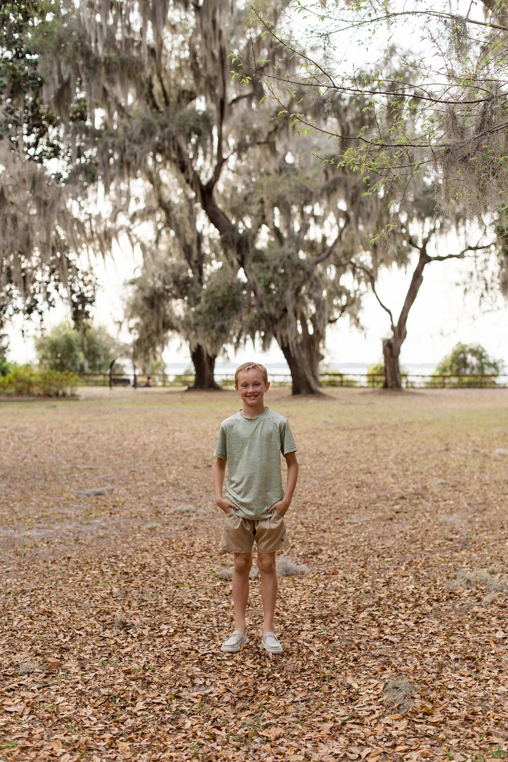 Boy posing at Alpine Groves Park with Jacksonville Family Photographer, Wisp + Willow Photography Co.